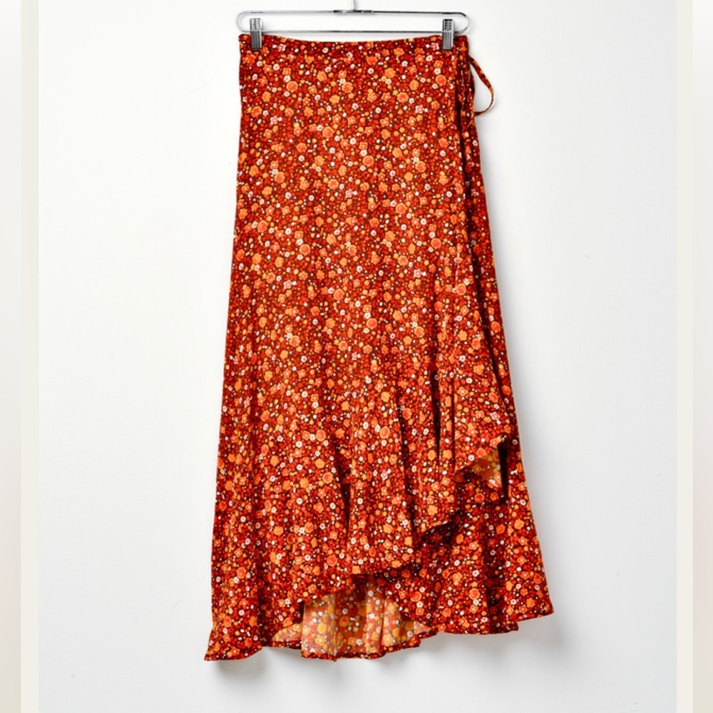 COPY - Floral summer skirt size M-L